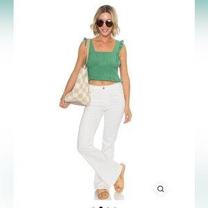 CITIZENS OF HUMANITY Isola Flare in Wildflower White Women's Jeans Size 28